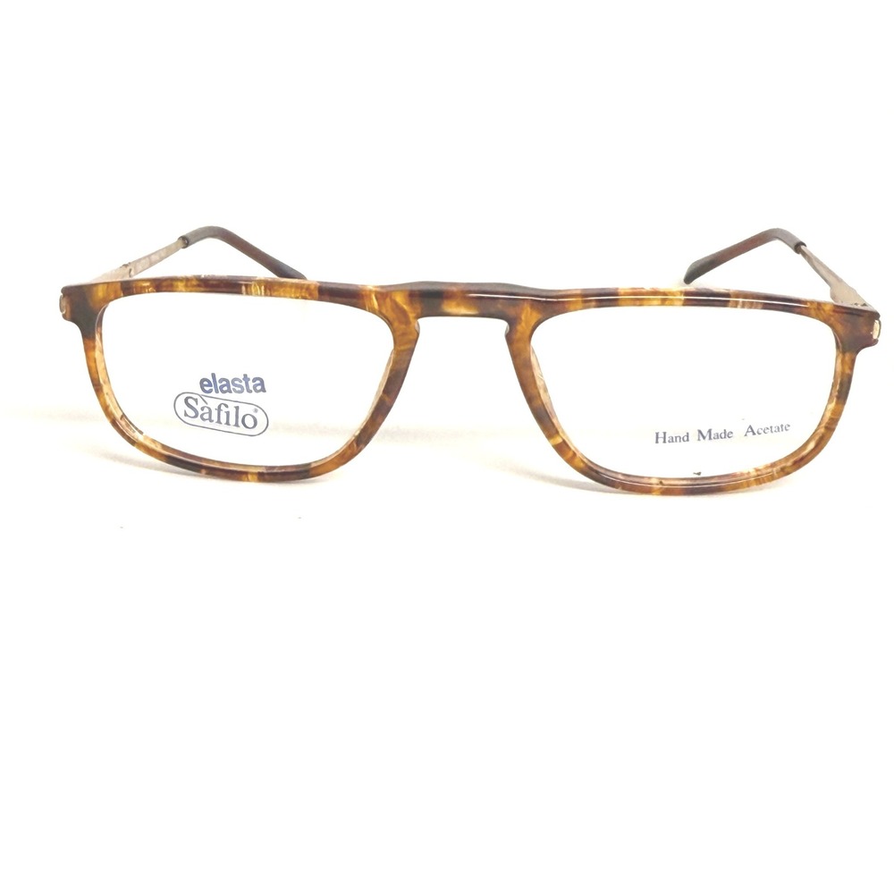 Safilo Elasta Library 1315 U46 Eyeglasses Tortoise Shell Rectangular Frame Italy